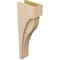Ekena Millwork 6"W x 12"D x 36"H Thin Helena Rough Cedar Woodgrain TimberThane Corbel, Primed Tan CORUR06X12X36HELRCPR - alternate 3
